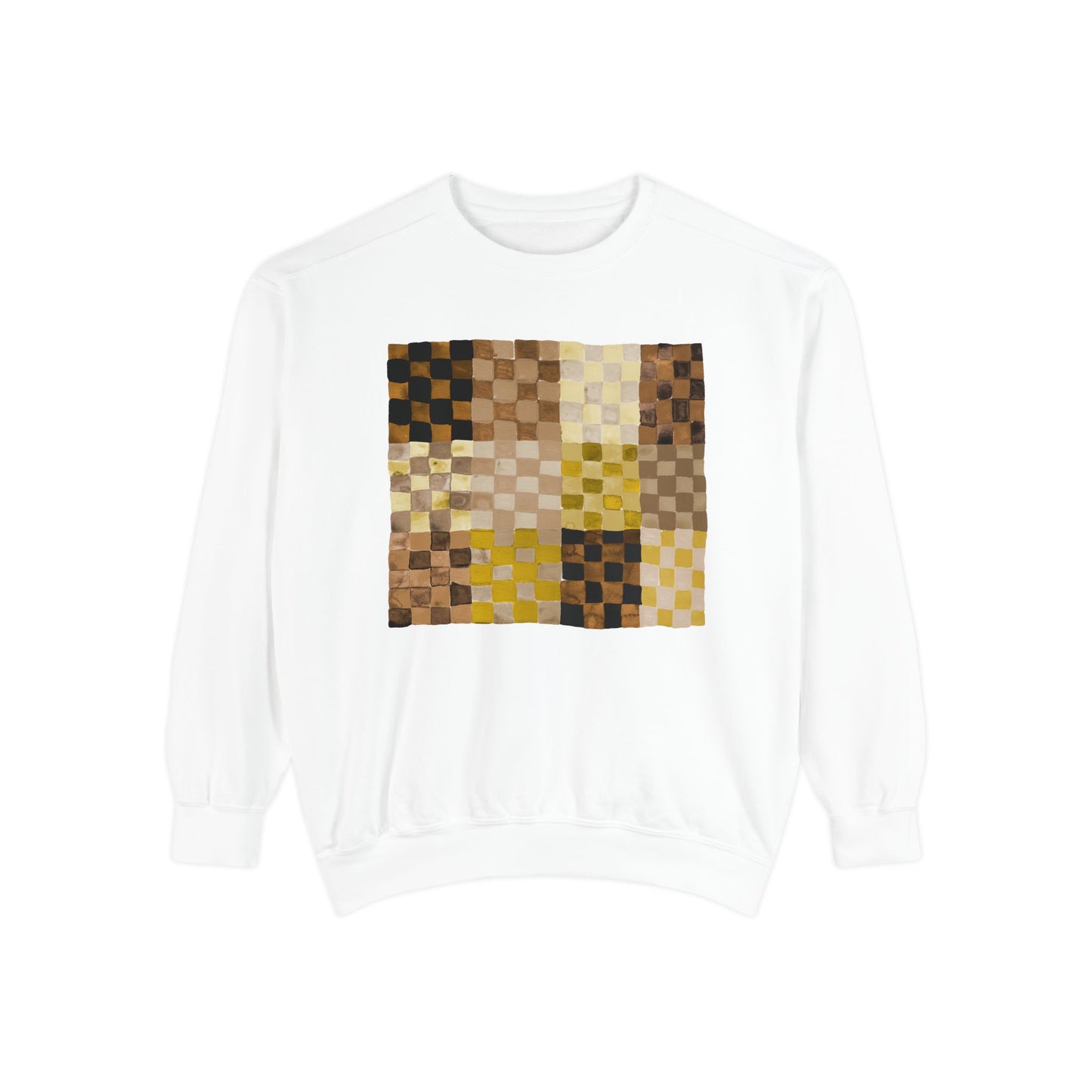 Neutrals Checkerland Garment-Dyed Sweatshirt