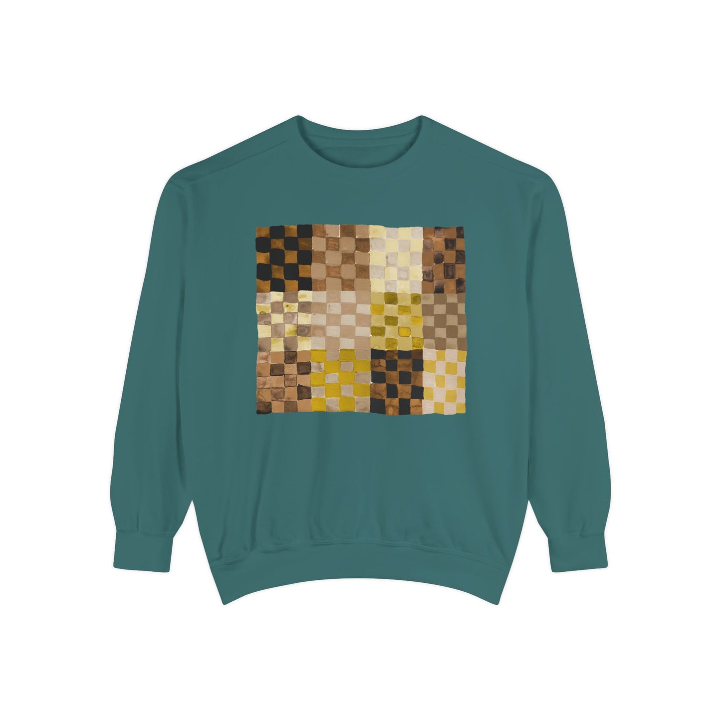 Neutrals Checkerland Garment-Dyed Sweatshirt