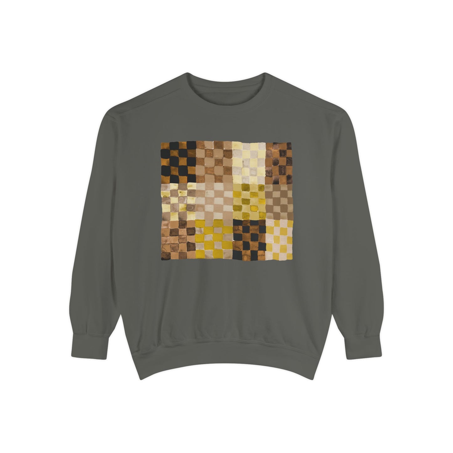 Neutrals Checkerland Garment-Dyed Sweatshirt