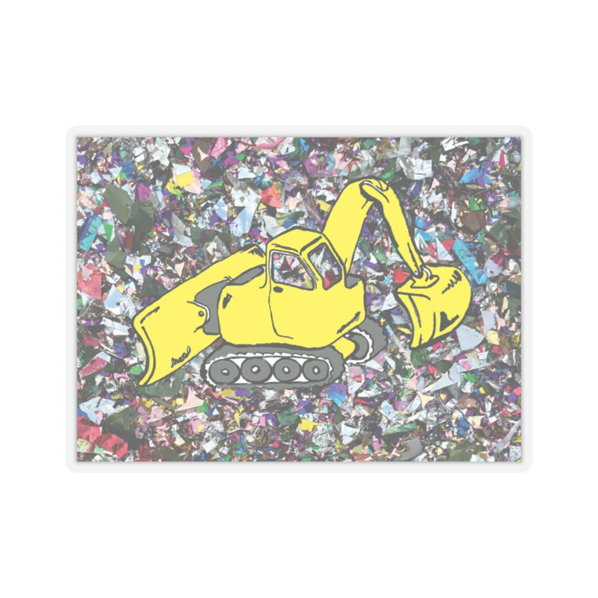 Confetti Excavation Sticker