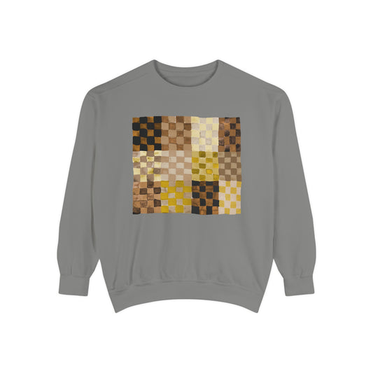 Neutrals Checkerland Garment-Dyed Sweatshirt