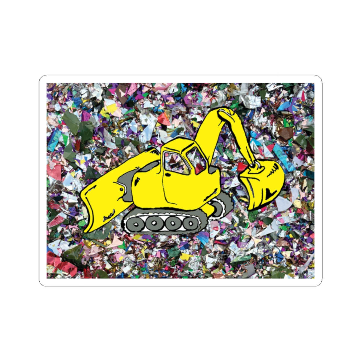 Confetti Excavation Sticker