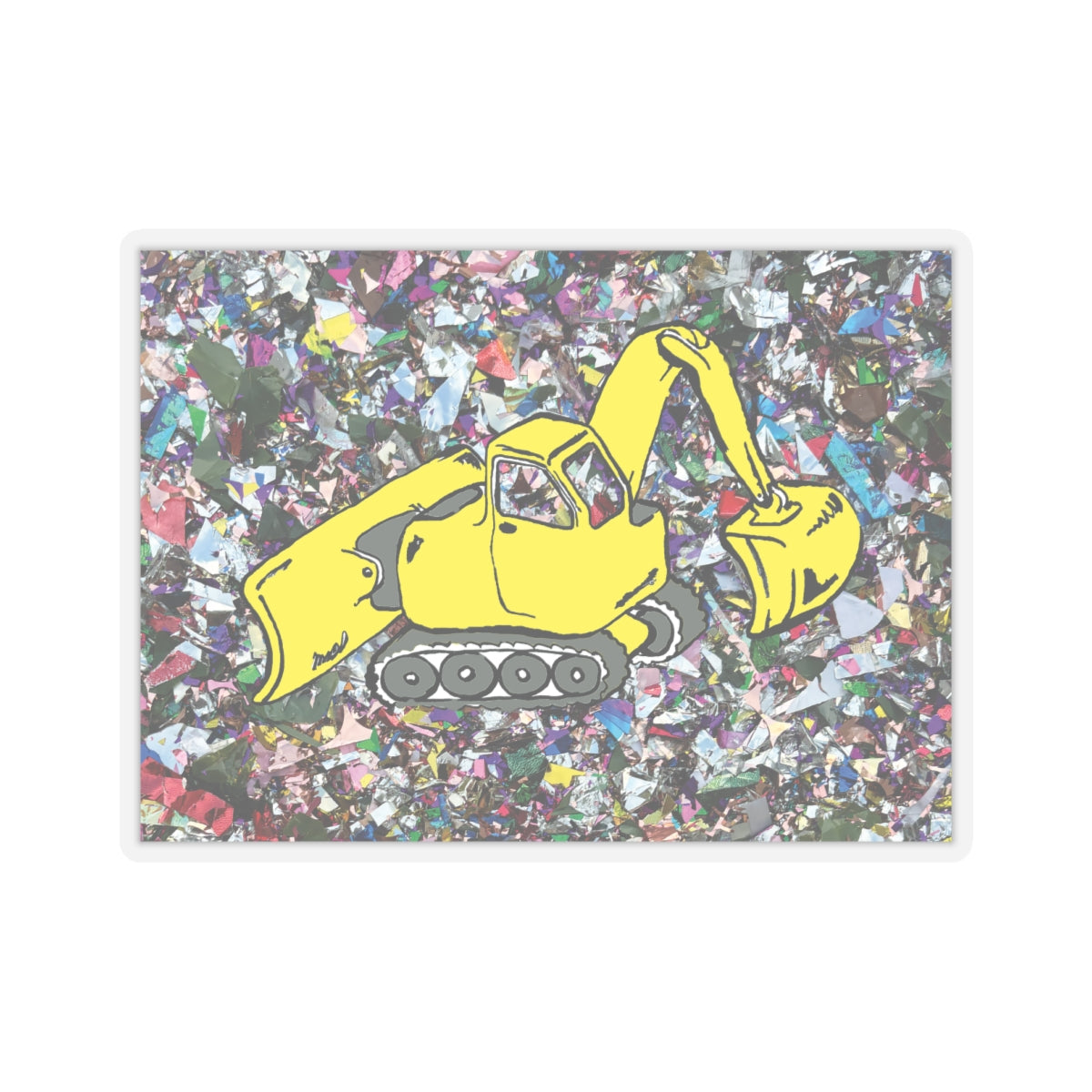 Confetti Excavation Sticker