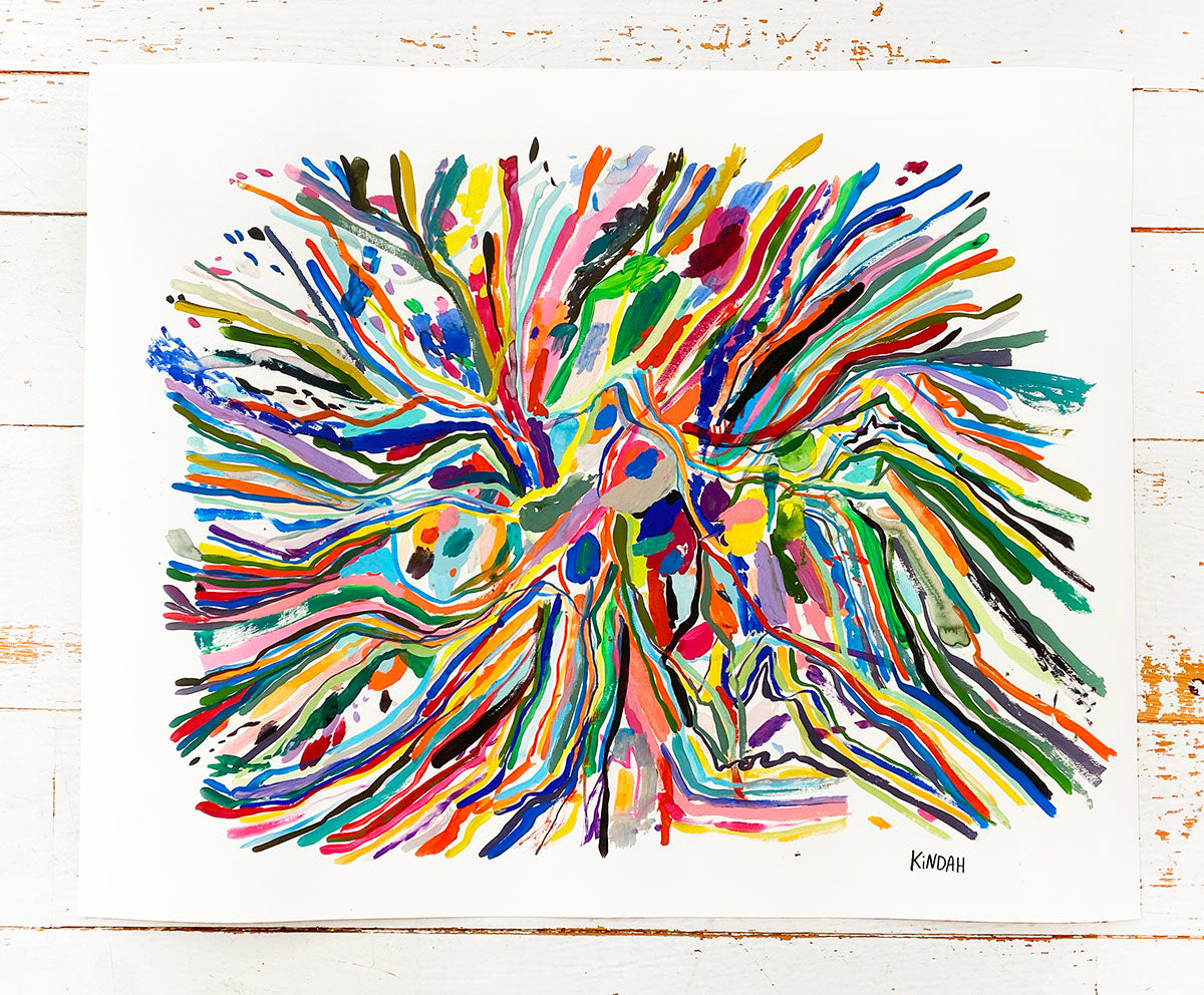 'Neon Rivers' Large-Scale Limited Edition Giclee Print