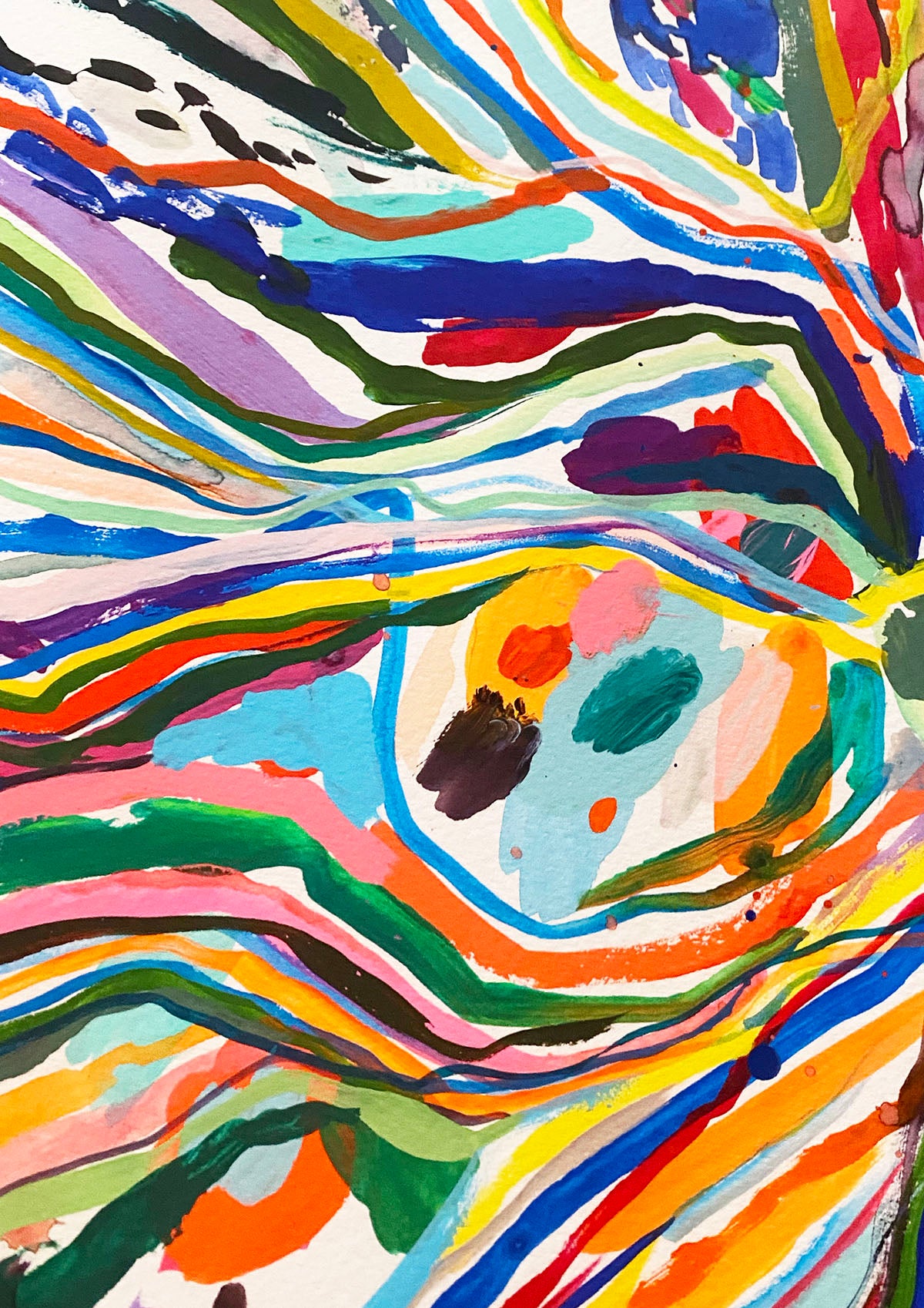 'Neon Rivers' Large-Scale Limited Edition Giclee Print